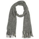 Men's Cable Knit Scarf - Black