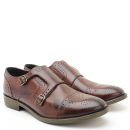 Base London Herren Cylinder Monk Budapester - Braun