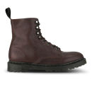 Dr. Martens Unisex Core Hadley 8-Tie Leather Boots - Oxblood - Free UK ...