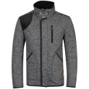 Tokyo Laundry Men's Kabru Quilted Tweed Jacket - Grey/Black