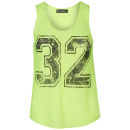 Influence Women's 75 Collegic Airtex Vest - Neon Green