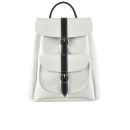 Grafea Piano Small Leather Rucksack - White/Black