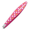 Tweezerman Mini Slant Tweezers (Neon Pink with White & Yellow Dots)
