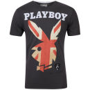 Amplified Men's UK Playboy Bunny Crew Neck T-Shirt - Charcoal