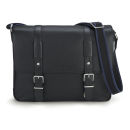 Tommy Hilfiger Men's Capestripe Double Buckle Messenger Bag - Black
