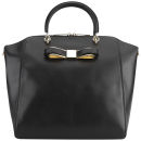 Ted Baker Barrico Slim Bow Large Leather Wing Tote Bag - Black