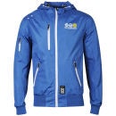 Crosshatch Men's Gable Hooded Zip Through Windbreaker Jacket - Royal Blue