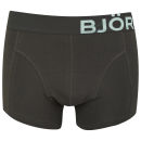 Bjorn Borg Seasonal Solids Men's Mid Tones Boxer Shorts - Pirate Black
