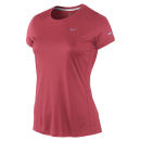 Nike Women's Miler Running Crew Neck T-Shirt - Geranium