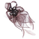 Beaded Feather Fascinator Comb