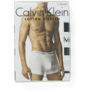 Calvin Klein Men's Cotton Stretch 3-Pack Trunks - Black