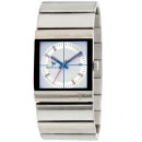 Henleys Men's Silver Link White Dial Bracelet Watch