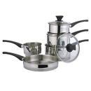 Gino D'Acampo Stainless Steel 5 Piece Essentia Pan Set