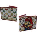 Nintendo Super Mario Bros. Mushroom Pattern With Mario Wallet