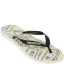 Havaianas Unisex 4 Nite Flip Flops - White/Black