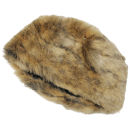 Women's Faux Fur Pillbox Hat - Honey