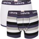 Levi's Men's Coney Island 2-Pack Boxers - Black/Grey/White