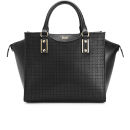 BOSS Hugo Boss Maika-P Perforated Leather Wing Tote Bag - Black