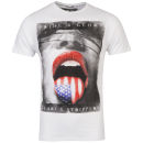 Ringspun Men's Liquor Photo Print T-Shirt - White