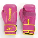 Reebok Leather Boxing Gloves - 8oz Magenta