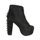 Jeffrey Campbell Women's Lita Spike Shoes - Black On Black