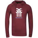 Fenchurch Men's Sweatshirt Icon Hoody - Wine/White/Marine