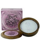 Trumpers Violet Hard Shaving Soap in Wooden Bowl - 80g