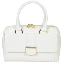 Ted Baker Women's Marquez Quilted Enamel Mini Bowler Bag - White
