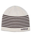 Animal 'Dillera' Stripe/Fleck Reversible Beanie