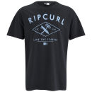 Rip Curl Men's Diamond Palm Surf Logo Short Sleeve T-Shirt - Black
