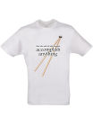 Men's Chopstick T- Shirt - White