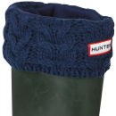 Hunter Kids' Chunky Cable Welly Socks - Navy