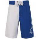Drunknmunky Men's Splash Wave Board Shorts - White