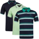 Slazenger Men's 3-Pack Polo Shirts - Navy/Green/Mint/Blue
