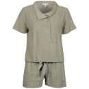 Chloe Women's Double Button Playsuit - Mint Green
