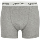 Calvin Klein Men's Cotton Stretch 3-Pack Trunks - Black/White/Grey Heather - S