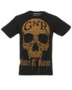 Men's Gun's N Roses Disch Skull T - Shirt - Black