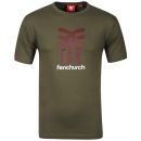 Fenchurch Men's Jersey Icon T-Shirt - Olive Green/Wine/White