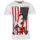 Ringspun Men's Rebel Nation Photo Print T-Shirt - White