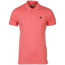 Jack & Jones Men's Org Polo Shirt - Coral