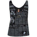John Galliano Women's Newspaper Print Vest - Black