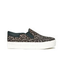 Ash Women's Jam Pony Leopard Print Slip-On Trainers - Smog