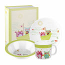 The Owl and The Pussy Cat 3 Piece Melamine Set
