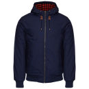 Element Dulcey Canvas Jack voor Heren met Contrasterende Capuchon - Marineblauw