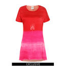 Draw In Light Women's 6 Side Kick Dress - Pink & Red Noise