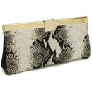 Ted Baker Women's Kamilla Square Clasp Exotic Clutch Bag - Black