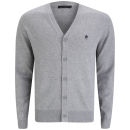 French Connection Men's Auderly Cotton Cardigan - Grey Melange
