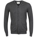 Boxfresh Men's Gade 14 Gauge Summer Cardigan - Charcoal