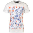Rum Knuckles Men's Bendy Stars Graphic T-Shirt - White