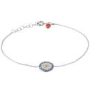 Wishlist London Evil Eye Bracelet - Silver